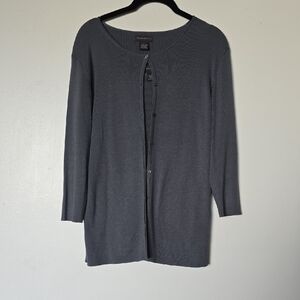 Banana Republic Charcoal Knit Cardigan 2 Pc With Camisole Tank